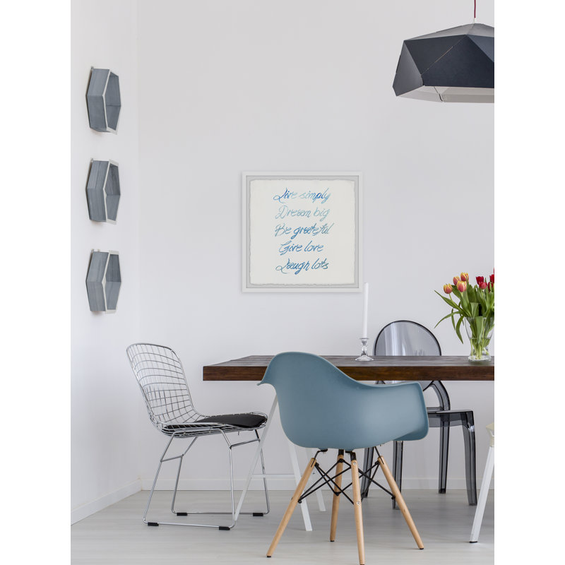 Live Simply Dream Big II - Single Picture Frame Print, 41cm H x 41cm W x 3.81cm D