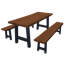 Table Ridgemont 6 pi. Avec 2 bancs-479747780-500918725