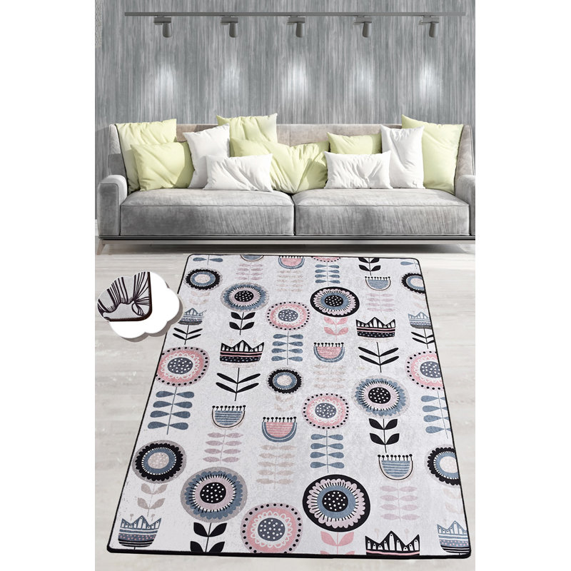Premium Hall Carpet, 2.6 x 9.8 ft, 100% Polyester, 0.2 in Pile Height | Antibacterial, Non-Slip Underside, Machine Washable | Durable & Easy Care, Ideal for Entryways & Living Rooms, Elegant Design