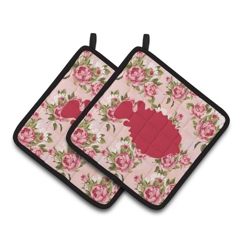 Cuisinier poignée de roses d’élégance east urban home blowfish shabby