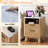  Gerius Fluted Nightstand with Charging Station, Yellow-105522426