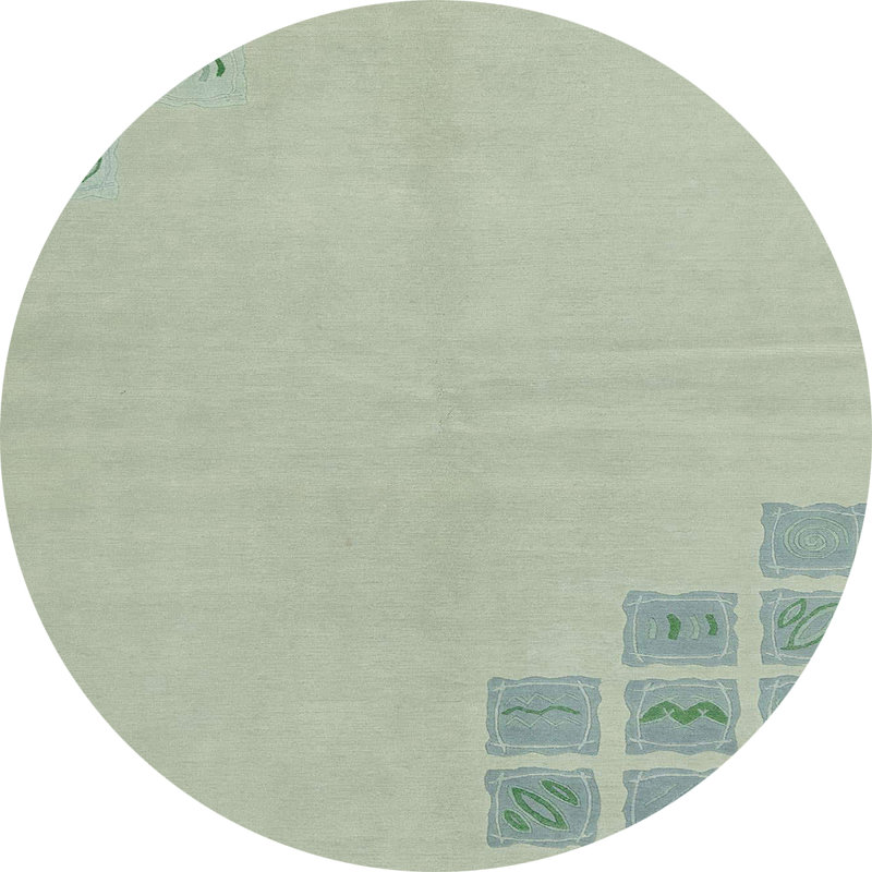 Tapis abstrait moderne 3439, Rond 8 pi