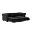 Canapé convertible Chesterfield avec capitonnage et repose-pieds mobile