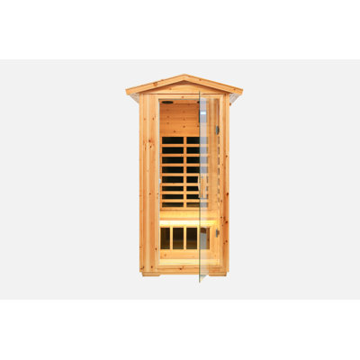 Sauna extérieur en bois pour 1 personne 1560w