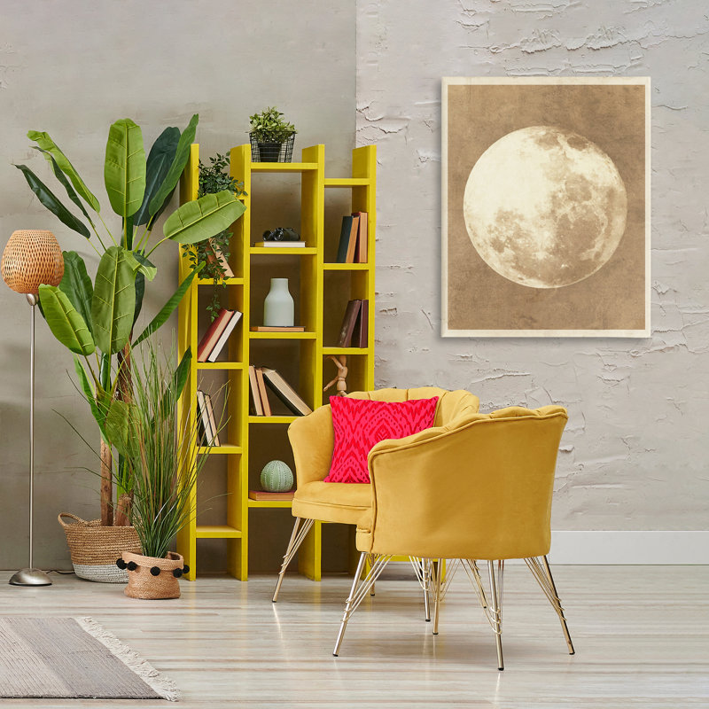 «Rustic Neutral Moon» par Daphne Polselli, H 40 po x l 30 po