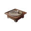 Table basse carrée en bois massif noyer-128967986-128967984