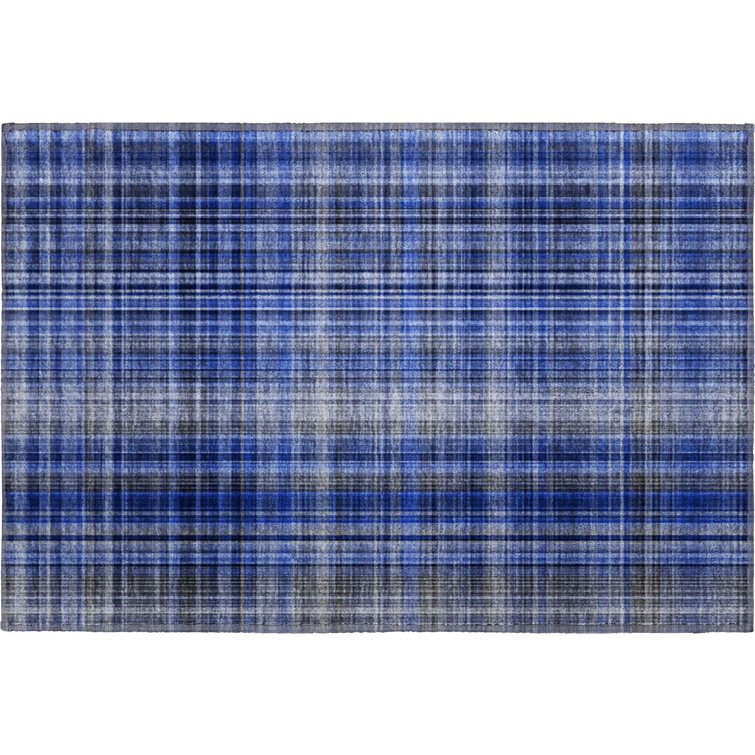 Premium Machine Washable Cerrito AMF541 Navy Rug