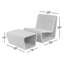 Lola Wicker/Rattan Adirondack Chair with Ottoman