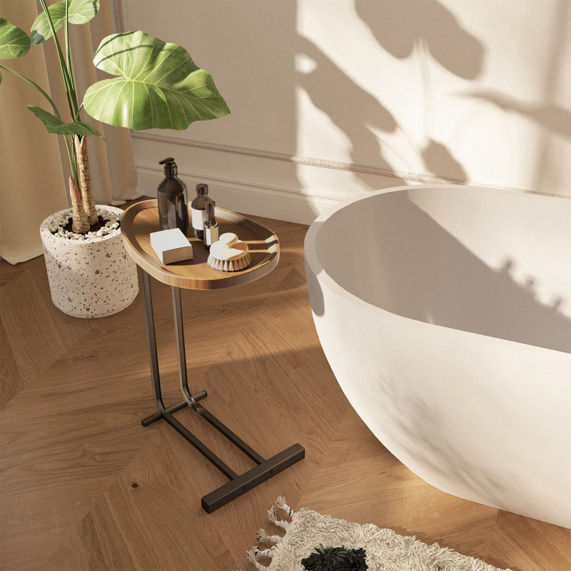 2-Pieces C-Shaped Side Table, C Table End Table