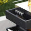 Chariot pour îlot de cuisine extérieur avec armoire de rangement en acier inoxydable et roues pour patio-226839237