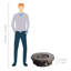 Round Faux Stone Propane Smokeless