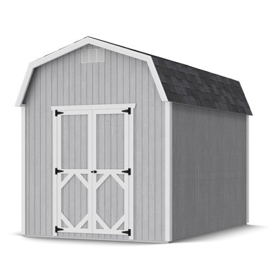 Classic Gambrel Outdoor Wood Storage Barn with 6 ft. Sidewalls