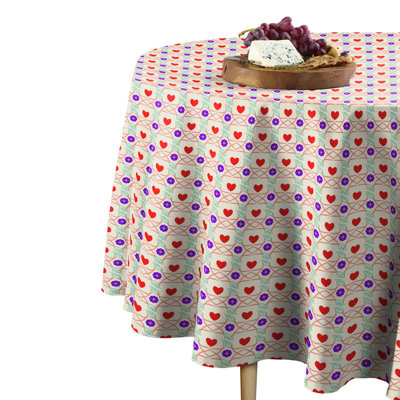 Castilloux Floral in Love Tablecloth