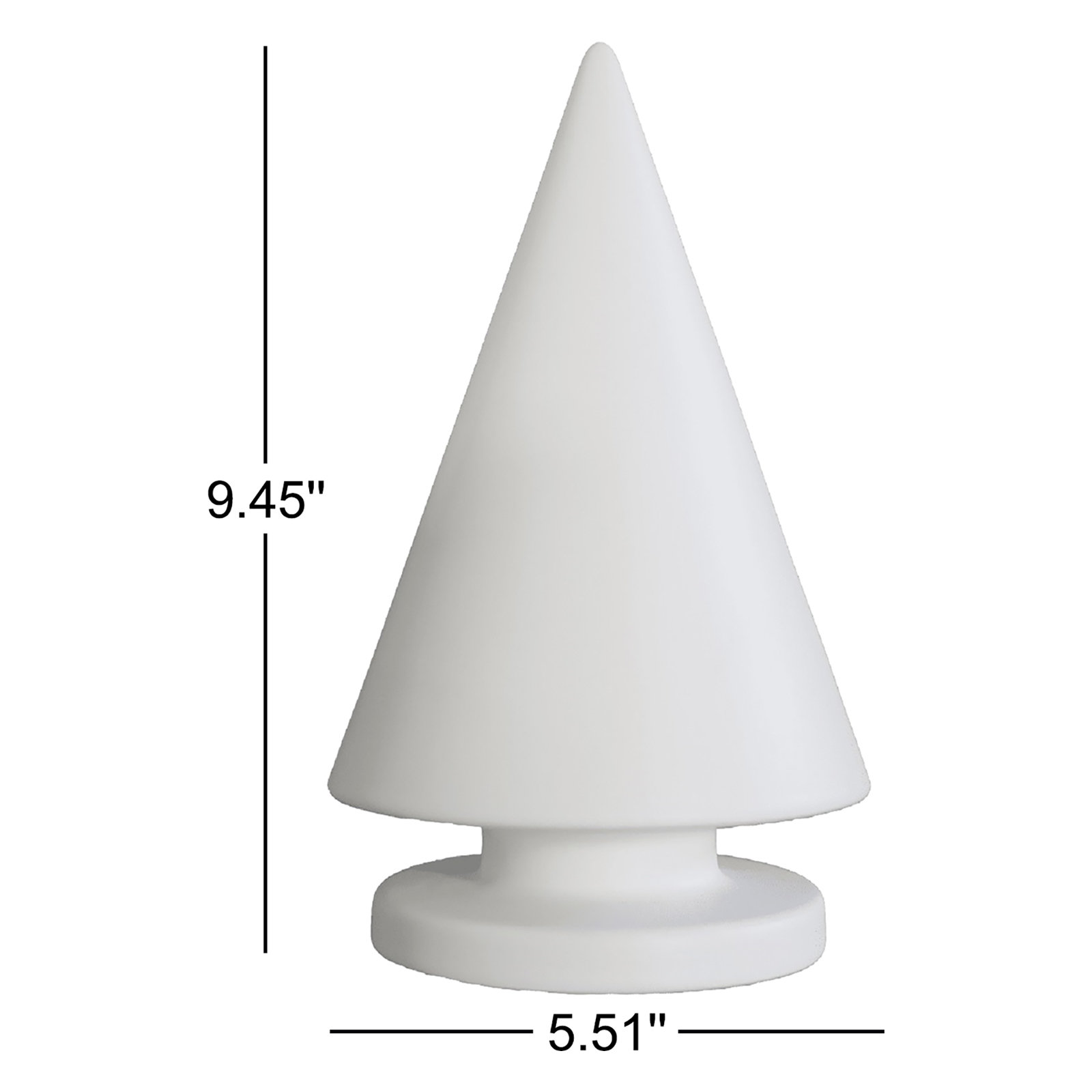 Christmas Tree Mole Ceramic, White, 9.45'' H x 5.51'' W x 5.51'' D