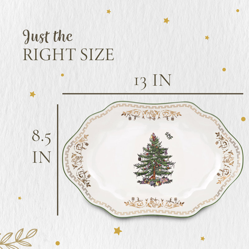 Spode Christmas Tree Gold Platter