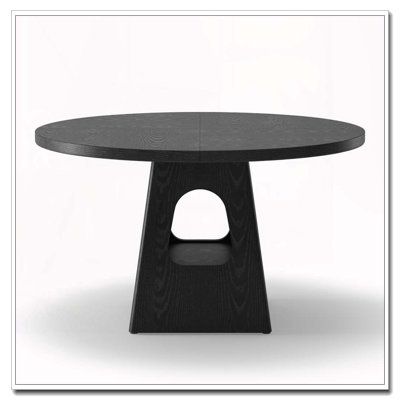 Round Dining Table For 4-6,47 Inch Round Dinner Table With Wooden Tabletop And Storage Base,Farmhouse Dining Table,Wood Kitchen Table For Dining Room,