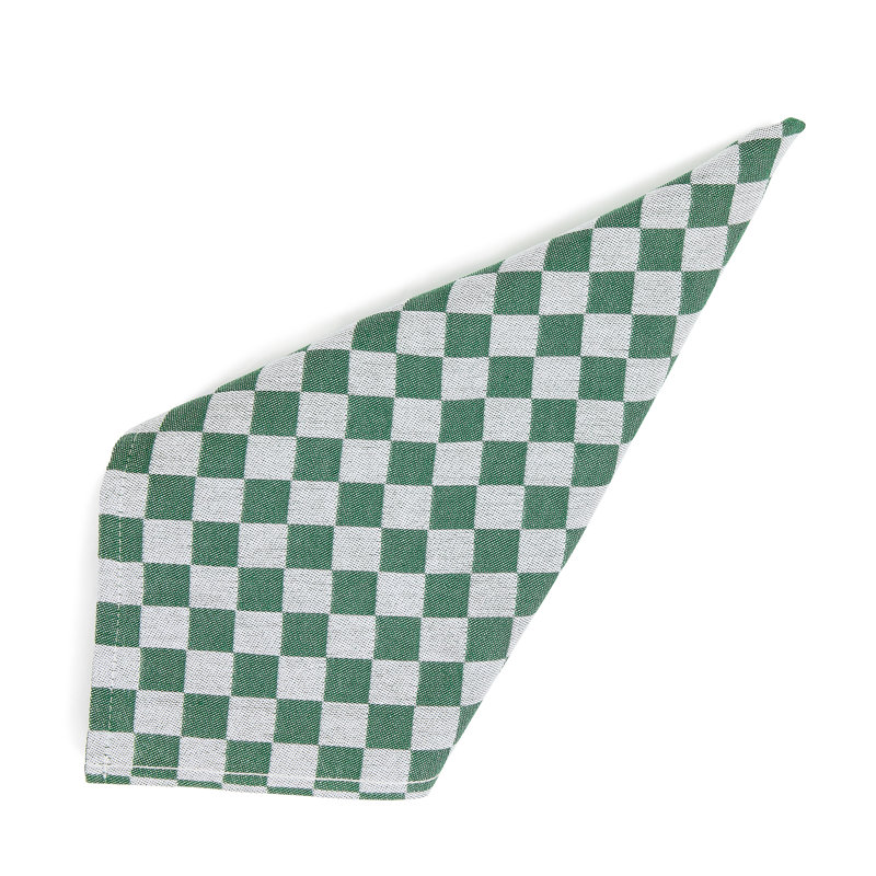 Dark Green Check Napkin