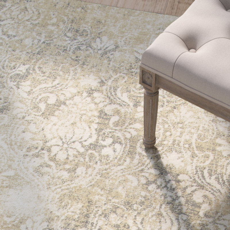Tapis beige en laine Thora, Rectangle 3 pi x 5 pi