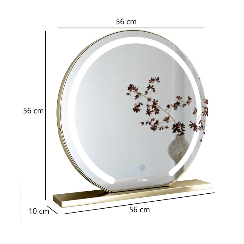 Iron Round Mirror, 56 cm x 56 cm