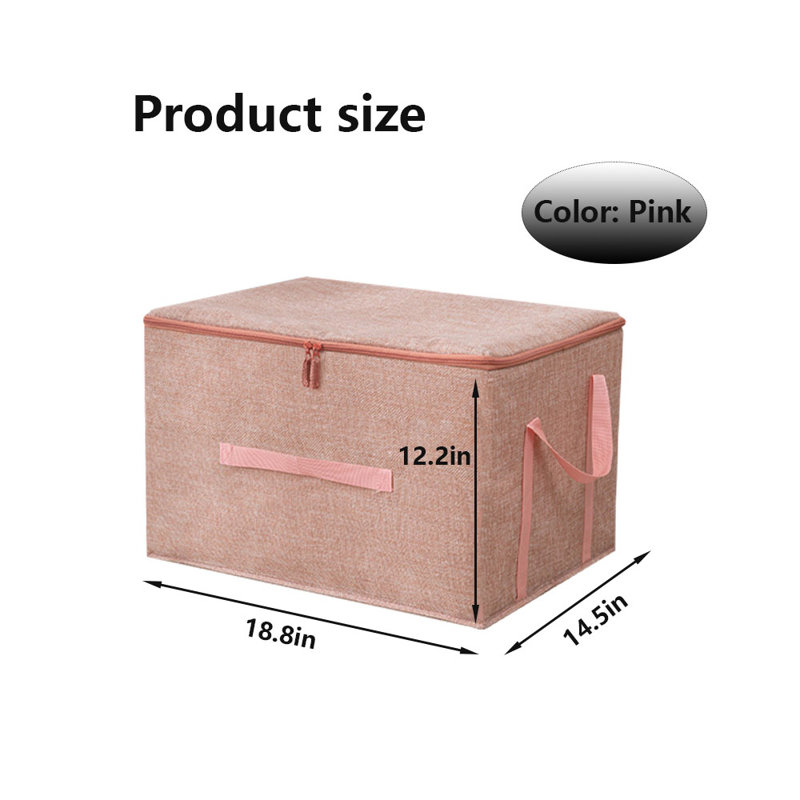 Bac de rangement en tissu Latitude Run®, Rose