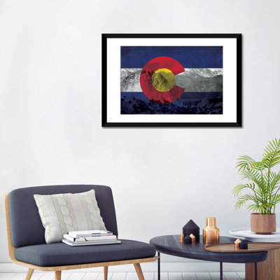 «Colorago Flag, Pikes Peak», impression sur toile