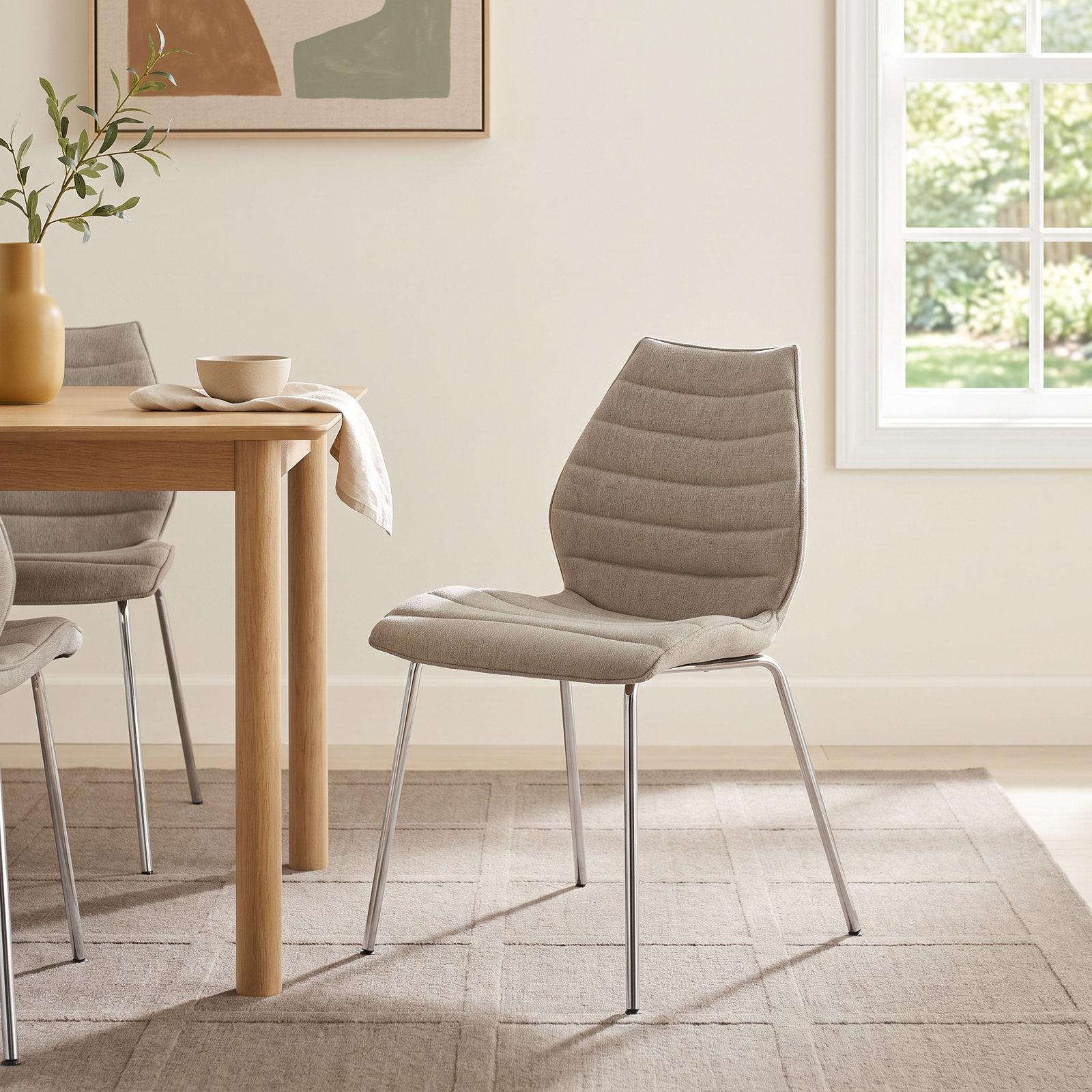 Maui Dining Chair, Beige