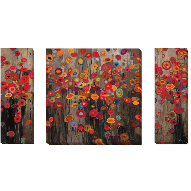 «Parade and Garden Parade I & II» par Don Li-Leger, ensemble de 3 reproductions d'art sur toiles tendues