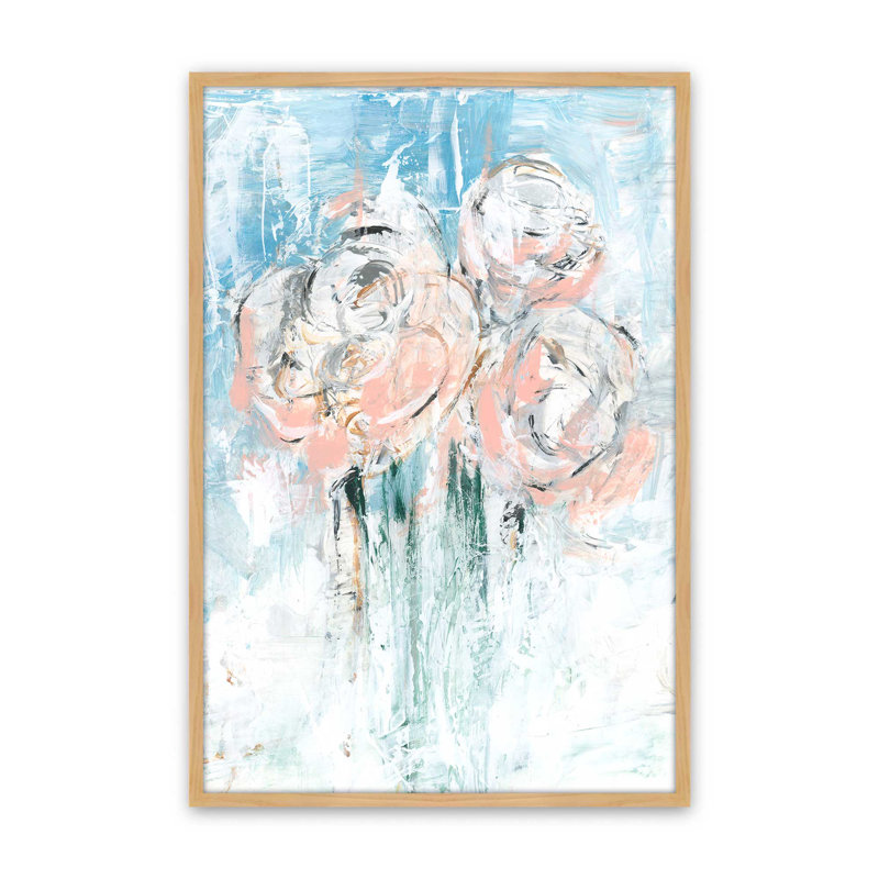 «Abstract Blush Bouquet II» par Ethan Harper, reproduction d'art sur toile, H 40 po x l 30 po, Tanné