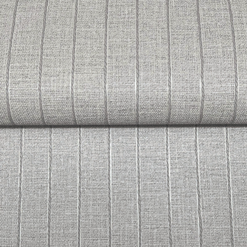 Cording Stripe Wallpaper, Gray