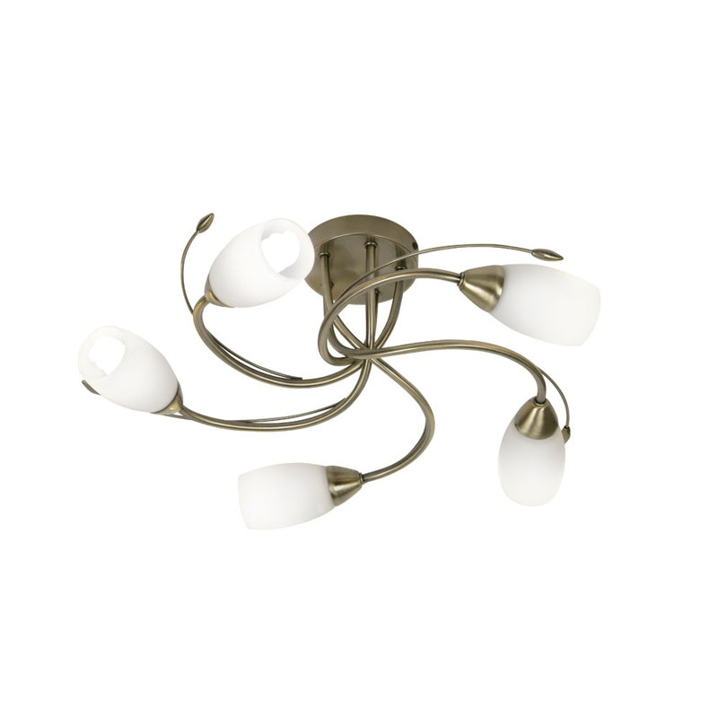 Brainard Glass Semi Flush Mount