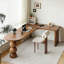 Bureau en bois massif en forme de L noyer clair-131352332-131352333