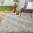 Nicole Miller New York Patio Country Zoe Moroccan Damask Indoor/Outdoor Area Rug, Gray/Ivory-67637718