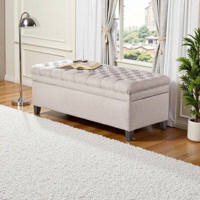Banc de rangement avec repose-pieds Sheffield