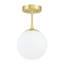 Plafonnier semi-encastré 1 lumière Andren-1115016047