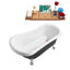 1549.4mm x 701mm Freestanding Soaking Acrylic Bathtub-1237320415-1237320411