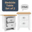 45cm W Manufactured Wood Bedside Table