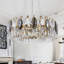 Lustre en cristal 6 lumières avec fils réglables