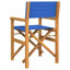 Ensemble de 2 chaises de réalisateur, bois de teck, polyester-547986790-775336863