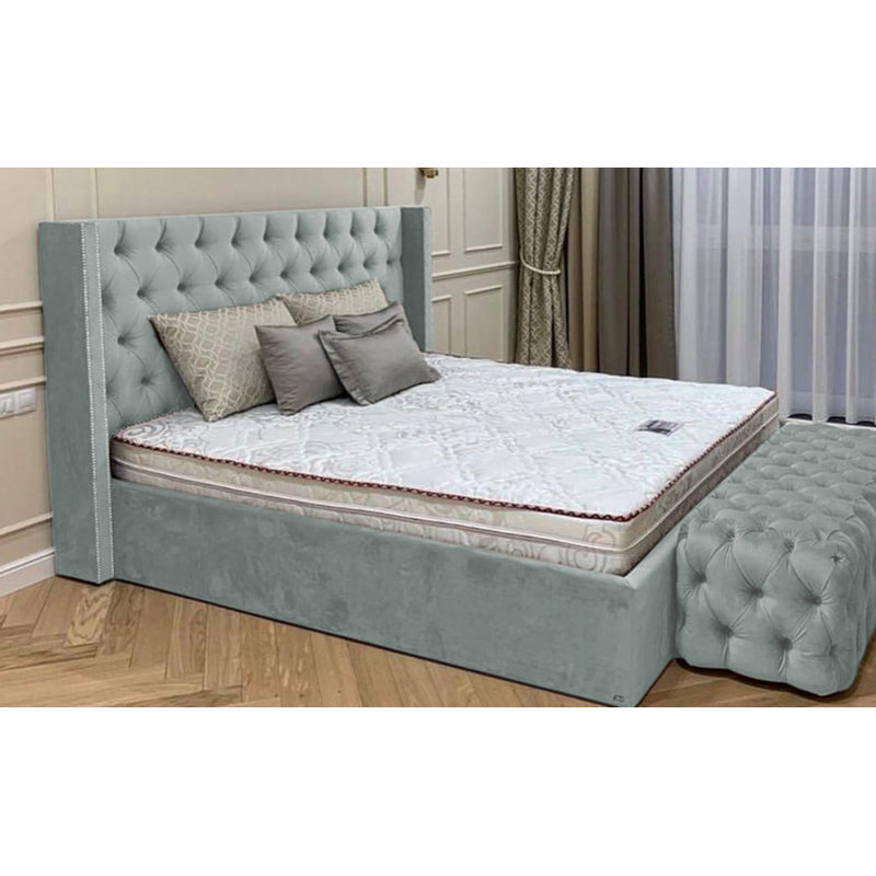 Upholstered Ottoman Storage Bed, Single (3'), Light Grey