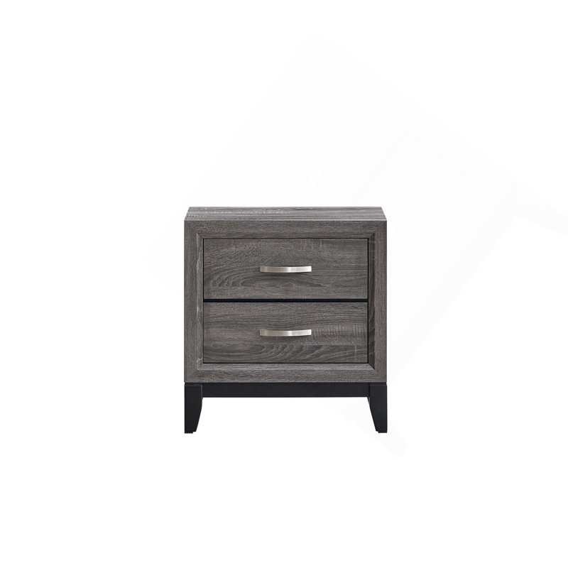 Nightstand , Gray, Gray
