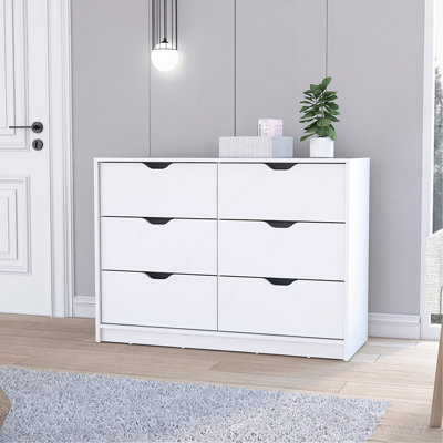 Dresser Curio, Four Drawes, White Finish