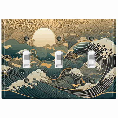 Plaque d'interrupteur en métal