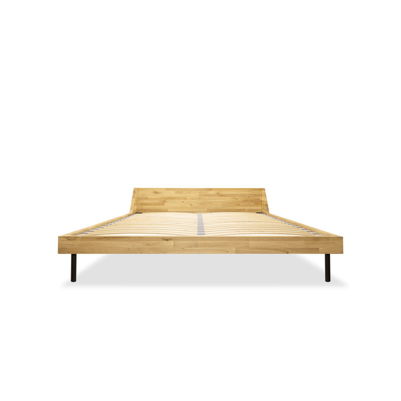 Solid Wood Bed, 180 x 200 cm, Oak