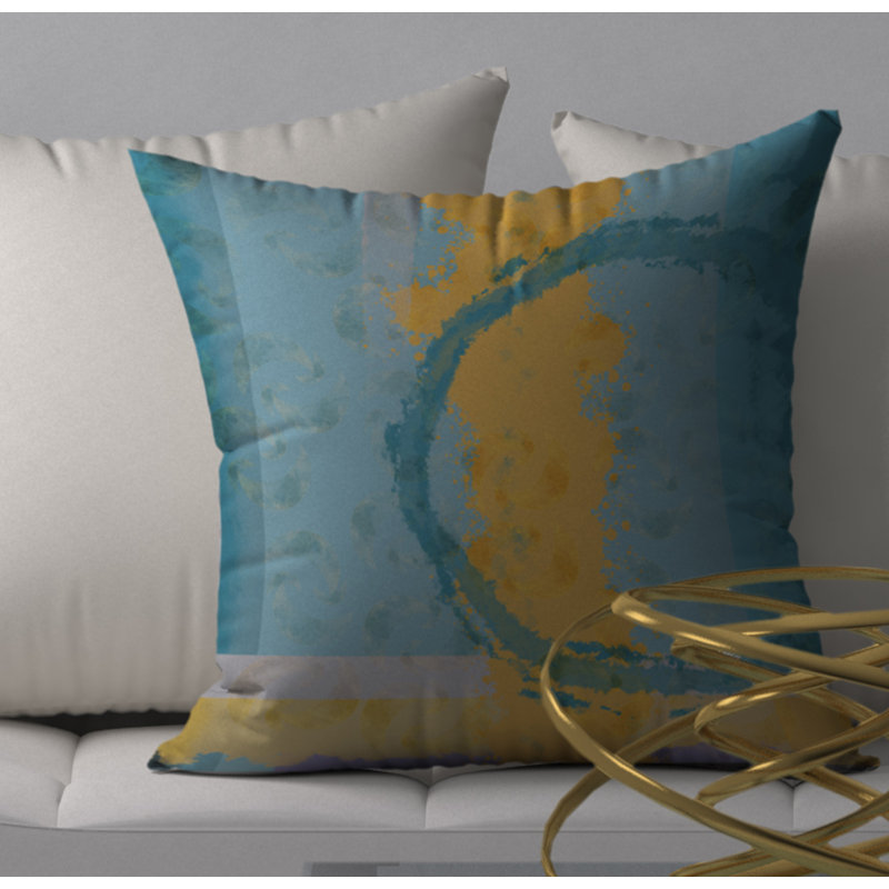 Housse de coussin décorative carrée exclusive, 24 po x 24 po
