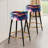 Cosmic Illusion Moody Patterns - Abstract Bar Stools Set Of 2