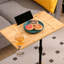 Table d'appoint rectangulaire à hauteur réglable, avec porte-rasoir pour plateau de salon et de chambre à coucher réglable, brosse à dents à 2 niveaux