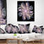 Pétales de fleurs bleues fractales - coussin imprimé floral-30059362-30059366