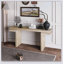 Console très large en placage de bois véritable de 66 pouces, design minimaliste pour le vestibule et le salon, finition chêne vieilli-462514736