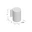 Lanterne murale d'extérieur en aluminium brossé 1 lumière Deerfin approuvée par DarkSky 7 "sans ampoules incluses-488214507-488214509
