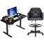 Ensemble de bureau à domicile et chaise, ensemble de chaise ergonomique moderne pour bureau